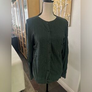 Merona - evergreen color long sleeve cardigan